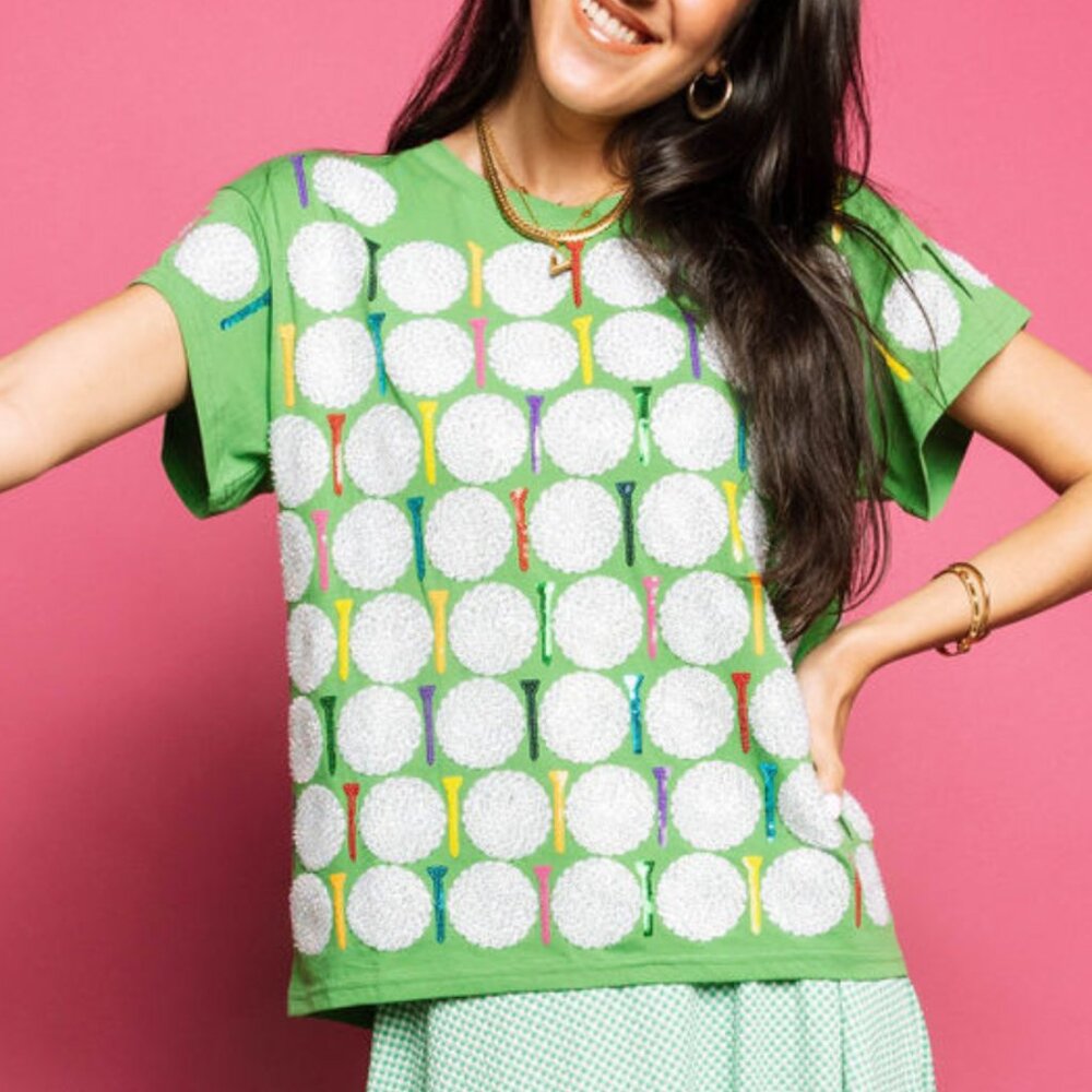 Queen of Sparkles Golf & Tee Shirt L